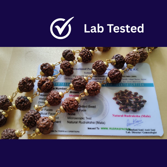 Gold finish mala + bracelet