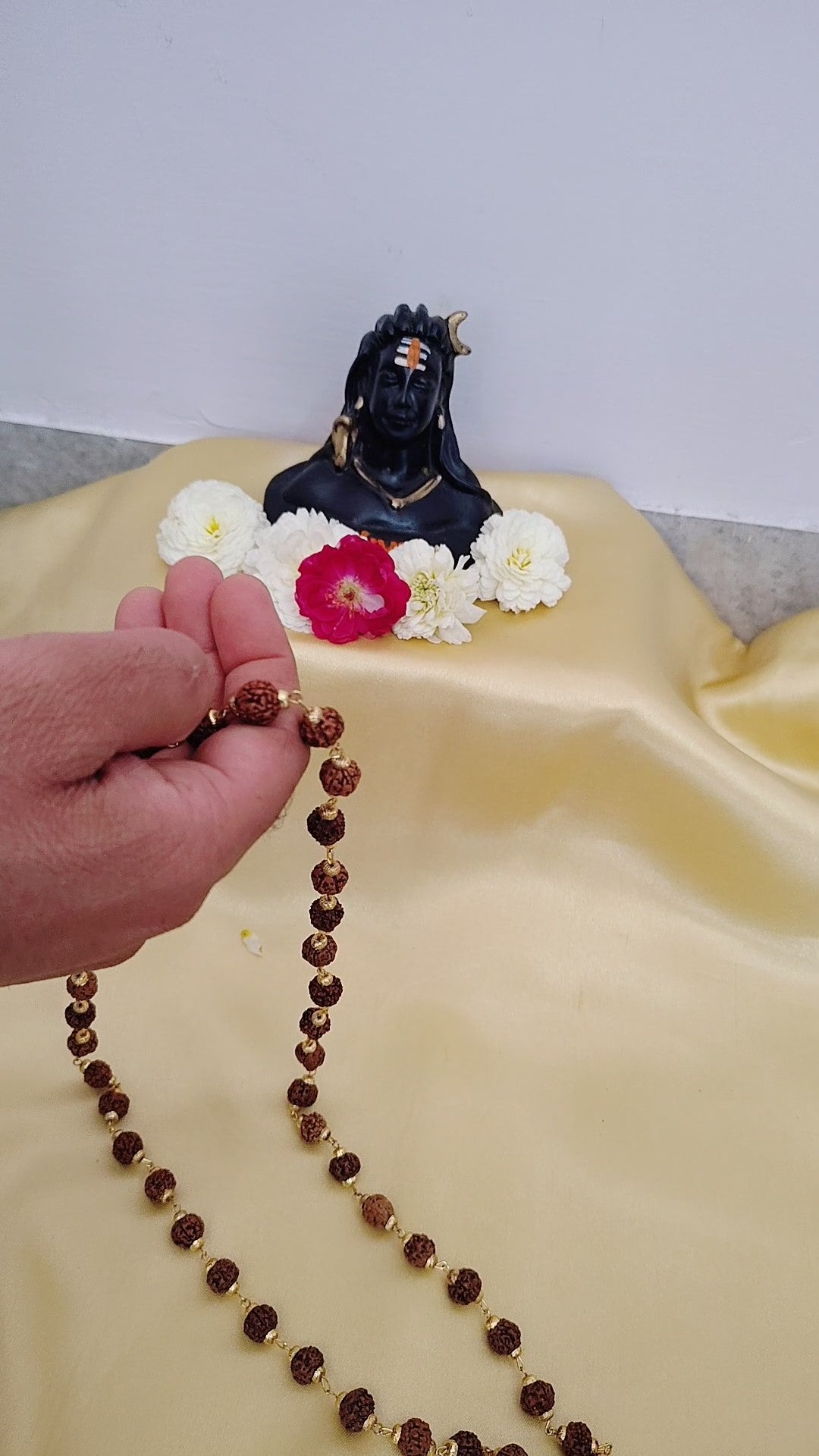 5 Mukhi Gold finish mala