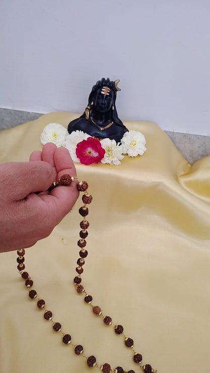 5 Mukhi Gold finish mala